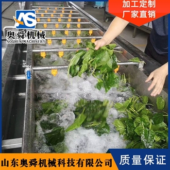 桑芽菜清洗機 奧舜機械果蔬清洗機廠家 洗桑芽菜機器